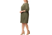 Kiyonna Plus Madison Sweater Knit Shift Dress