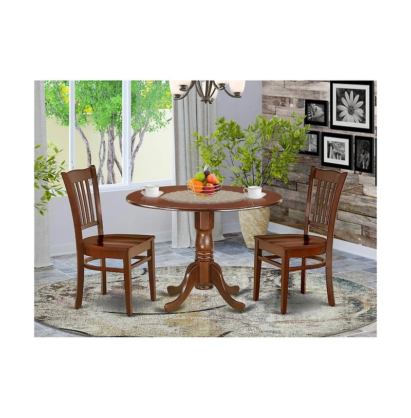 East West Furniture Dining Room Set Mahogany