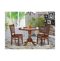 East West Furniture Dining Room Set Mahogany
