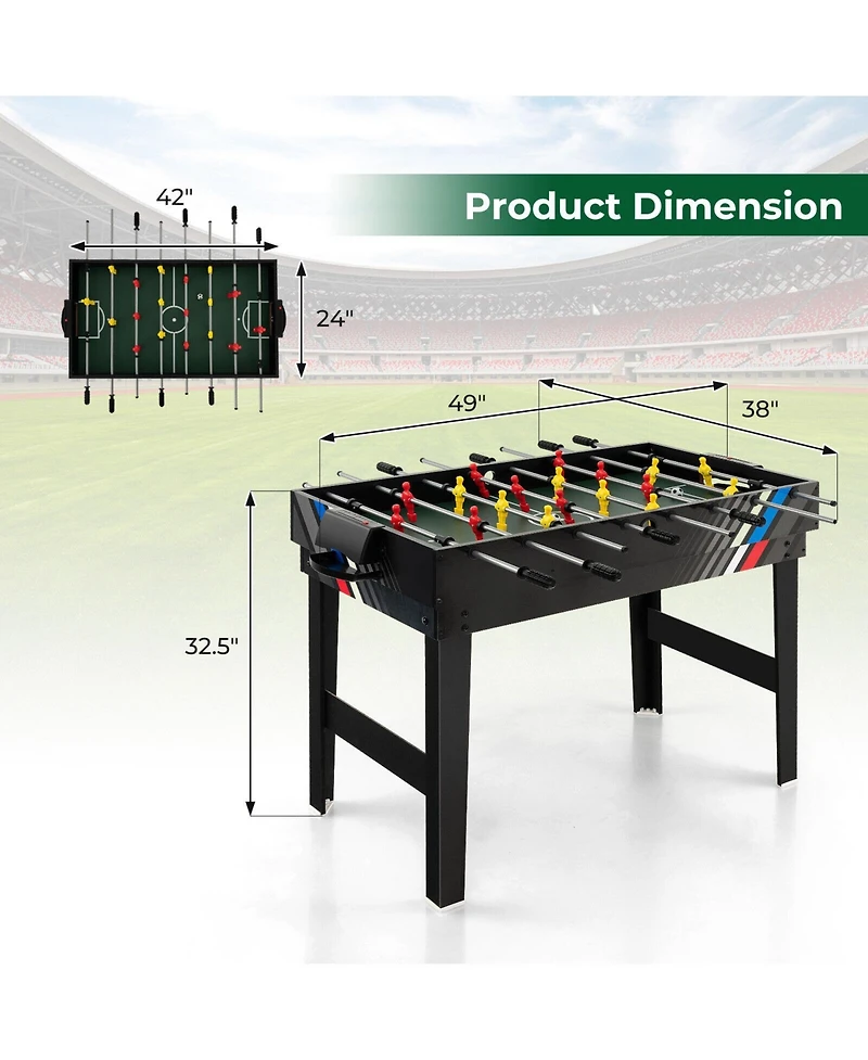 4-in-1 Multi-Game Table with Pool and Billiards