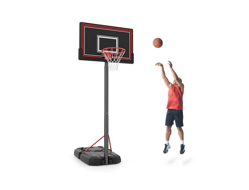 Portable Basketball Hoop with Adjustable Height 7.5 to 10 Feet