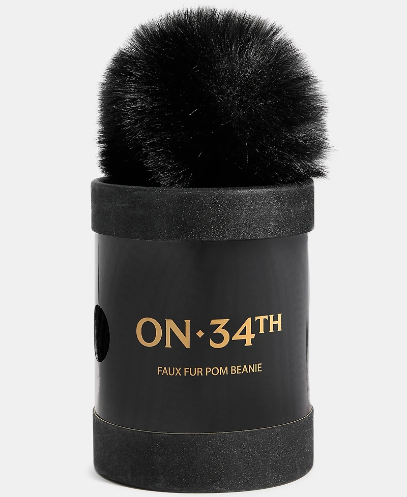 On 34th Boxed Rib-Knit Beanie, Macy's Exclusive