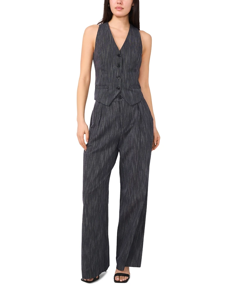 1.state Women's Button Detail Wide Leg Pants