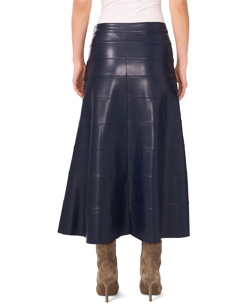1.state Women's A-Line Seamed Midi Skirt