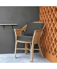 Gymax 2PCS Deep Seat Chair Cushion Pads Set Indoor Outdoor W/ Rope Belts