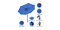 10 Feet Outdoor Patio umbrella with Bright Solar Led Lights