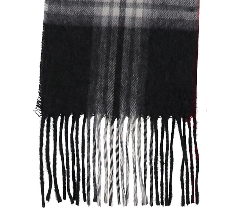 V. Fraas Men's Classic Plaid Cashmink Scarf