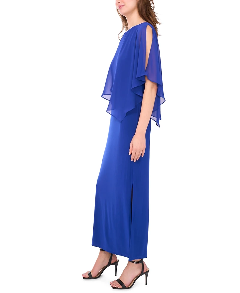 Msk Women's X Back Overlay Maxi Dress