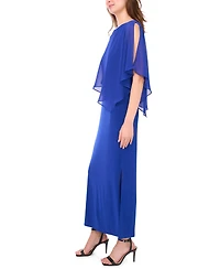 Msk Women's X Back Overlay Maxi Dress