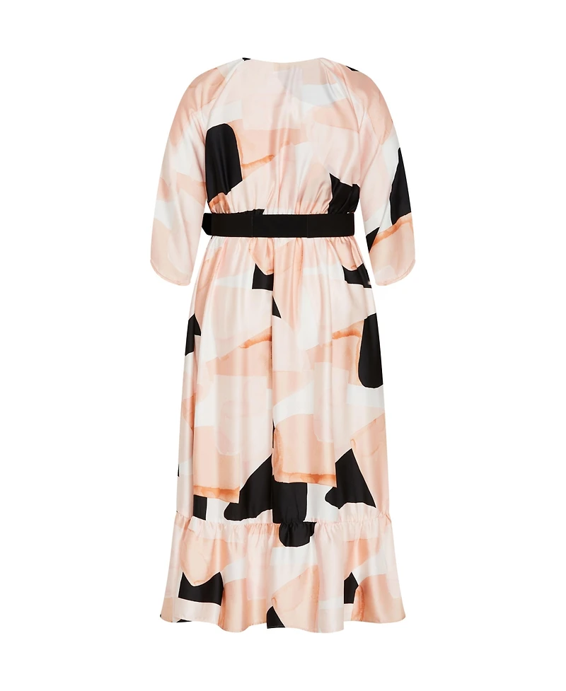 City Chic Plus Betty Print Midi Dress