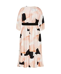 City Chic Plus Betty Print Midi Dress