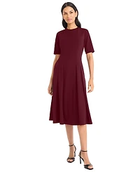 Maggy London Women's Short-Sleeve Midi Dress