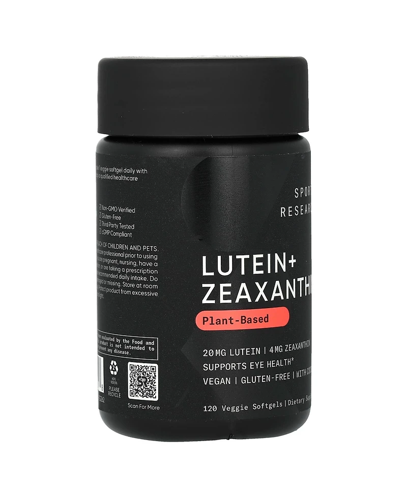 Sports Research Lutein + Zeaxanthin Plant-Based