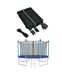 14 Feet Replacement Weather-Resistant Trampoline Safety Enclosure Net