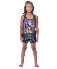 Wwe Girls' Sasha Banks Bayley Charlotte Flair Tank Short Kids 2Piece Pajama Set
