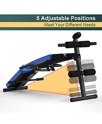 Akiudex Adjustable Sit Up Bench with Lcd Monitor