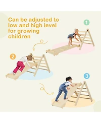 7-in-1 Indoor Climbing Toys for Toddlers with Reversible Ramp