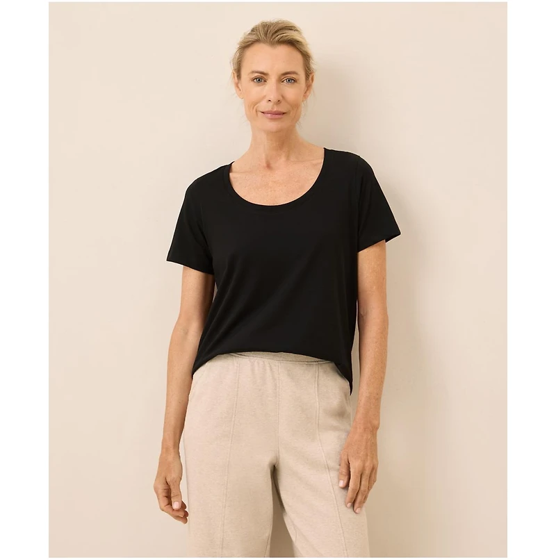 Pact Organic Cotton Softspun Scoop Neck Tee