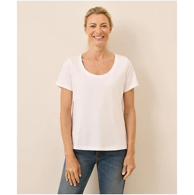 Pact Organic Cotton Softspun Scoop Neck Tee