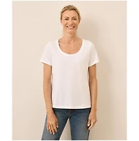 Pact Organic Cotton Softspun Scoop Neck Tee
