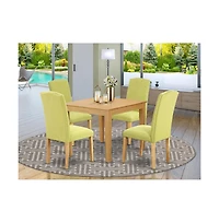 East West Furniture Dining Room Set Oak