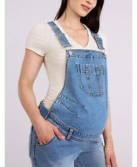 Motherhood Maternity Women's Relaxed Fit Denim Overall