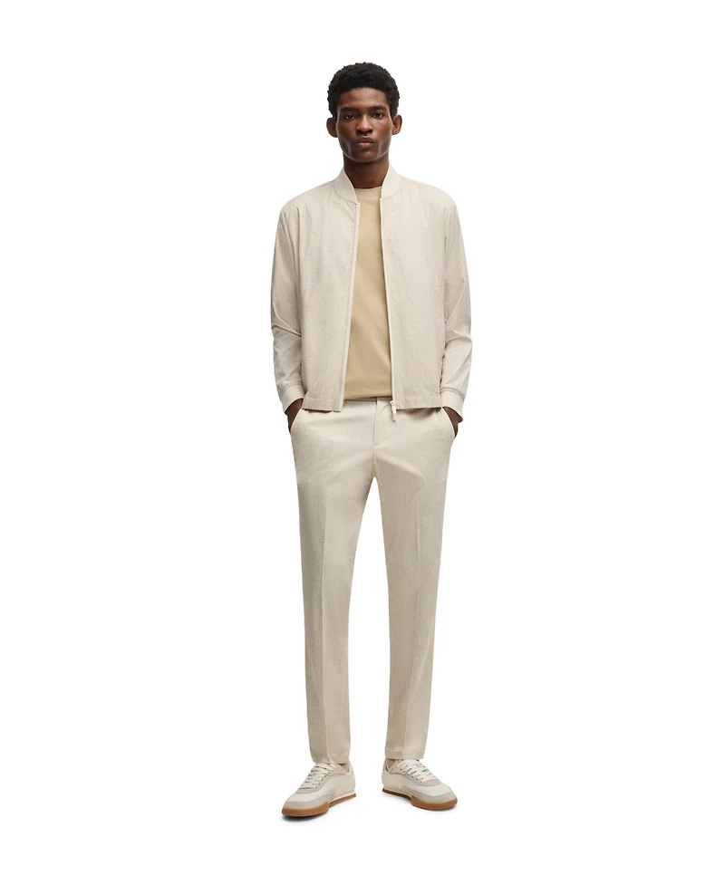 Boss by Hugo Men's Two-Way Zip Water-Repellent Packable Jacket
