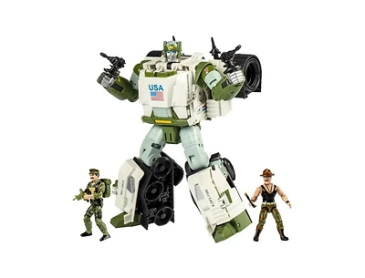Transformers Autobot Kup Triple "T" with Sgt. Slaughter and Leatherneck | G.i. Joe | Transformers Collaborative