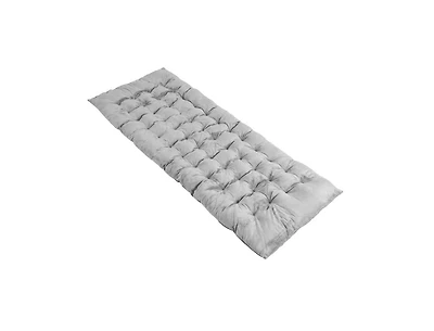 75 x 27.5 Inch Camping Cot Pads with Soft Breathable Crystal Velvet - Gray