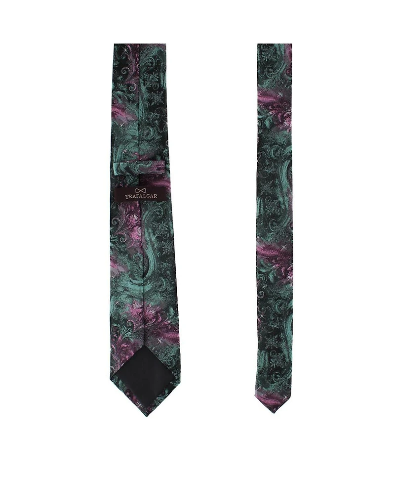 Trafalgar Men's The Arcane Storm Silk Novelty Necktie