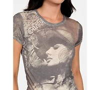 Guess Women's Nostalgia Short Sleeve T-Shirt