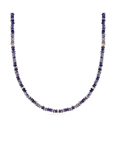 The Lovery Iolite Bead Necklace 14K Gold