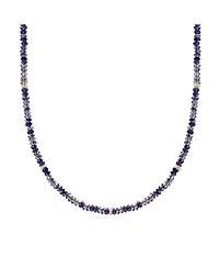 The Lovery Iolite Bead Necklace 14K Gold