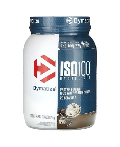 Dymatize ISO100 Hydrolyzed Protein Powder, 100% Whey Isolate Protein, 25g of Protein, 5.5g