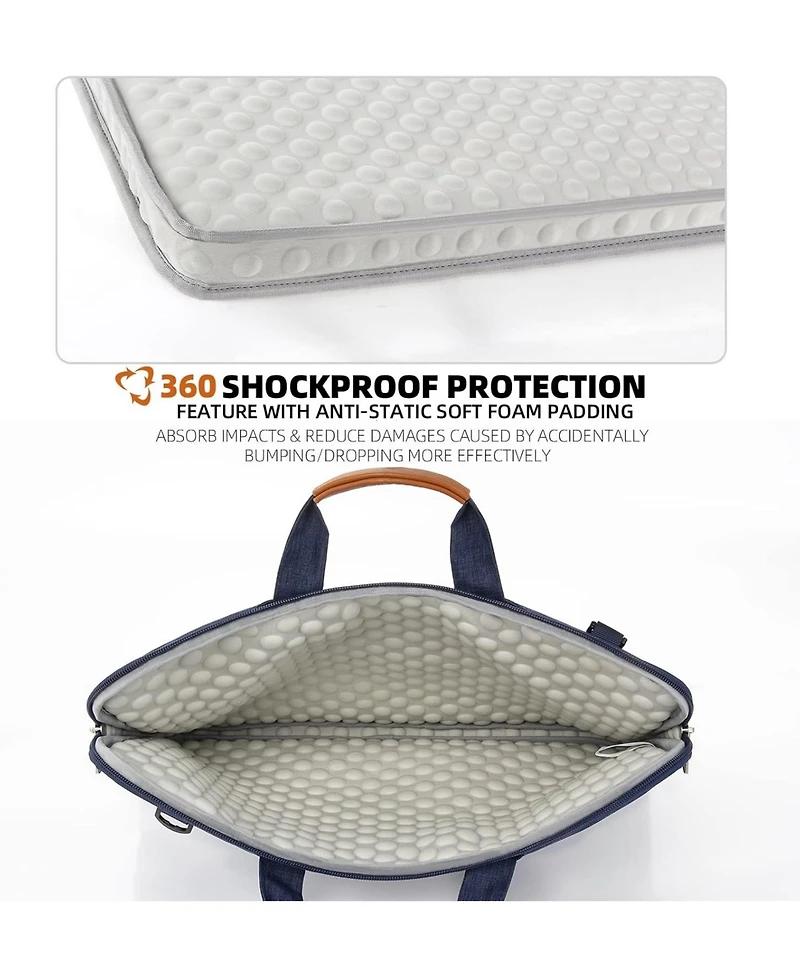 Slim 17.3 inch Laptop Bag Sleeve Carrying Case with Shoulder Strap