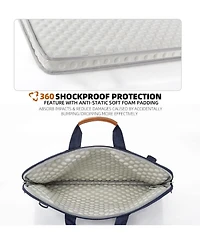 Slim 17.3 inch Laptop Bag Sleeve Carrying Case with Shoulder Strap
