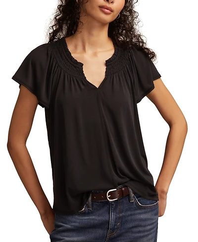 Lucky Brand Women's Sandwash Notch Top