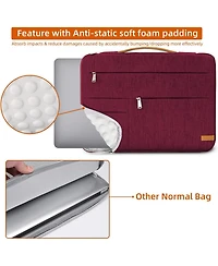16 inch Laptop Sleeve Bag, Slim Lightweight Multiple Pockets Computer Cover Notebook Ultrabooks Carrying Case fit for Acer Asus Dell Lenovo Hp Toshiba