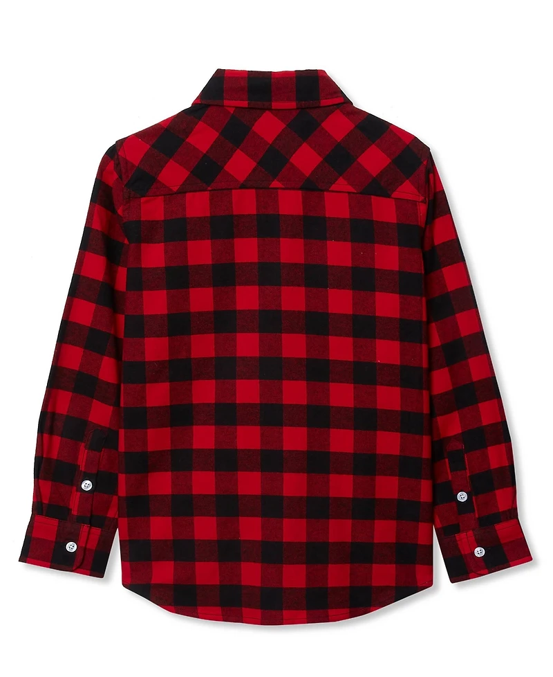 Lands' End Kids Long Sleeve Flannel Shirt