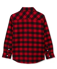 Lands' End Kids Long Sleeve Flannel Shirt