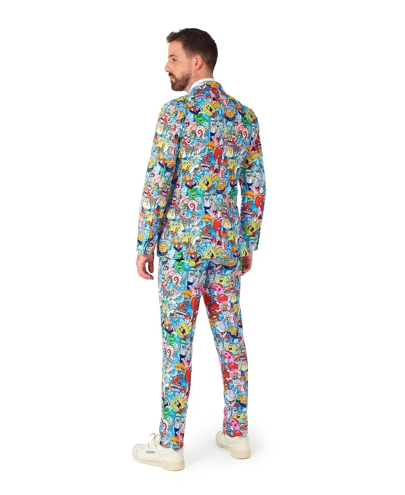 OppoSuits Men's Suit - Official SpongeBob Nickelodeon Clothing Multicolor
