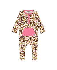 Mixed Up Clothing Baby Kangaroo Pocket Romper - Pan Dulce