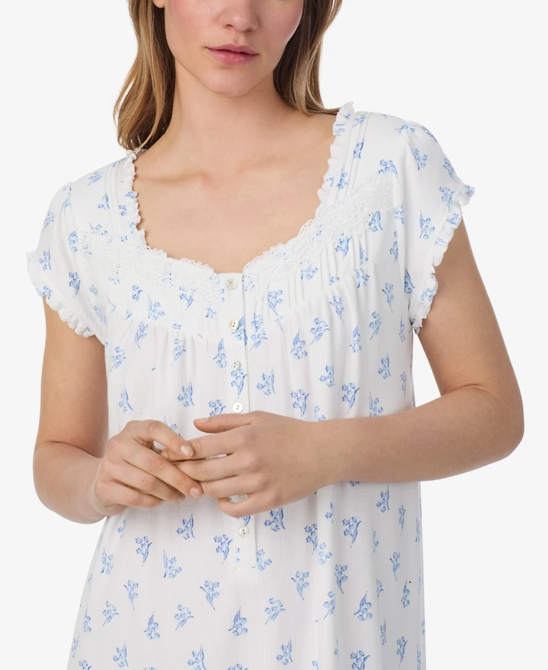 Eileen West Women's Cap Sleeve Waltz Nightgown
