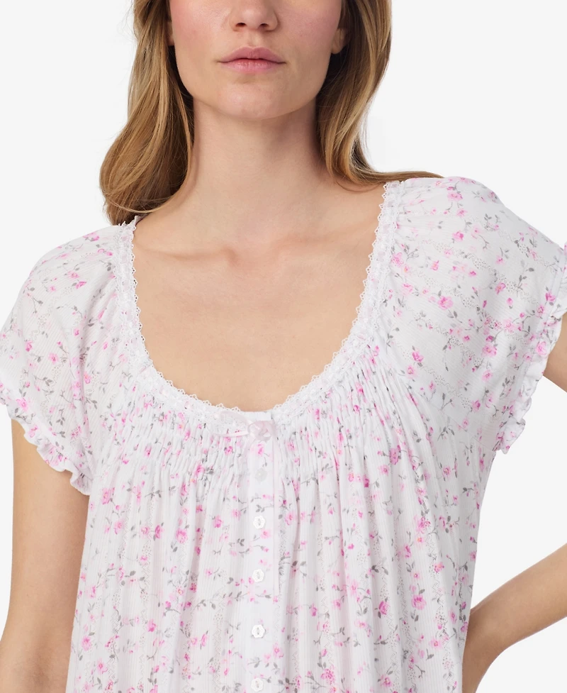 Eileen West Women's Cap Sleeve Waltz Nightgown