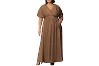 Kiyonna Plus Size Geneva Sparkling Evening Gown