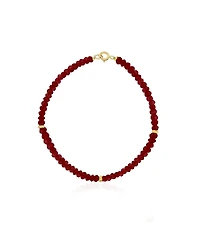 The Lovery Garnet Bead Bracelet 14K Gold