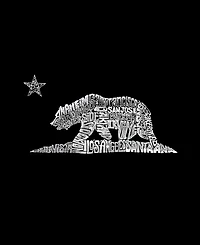 La Pop Art Plus California Bear Word V-Neck T-Shirt