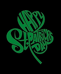 La Pop Art Plus St. Patrick's Day Shamrock Word V-Neck T-Shirt