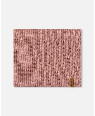 Deux par Girl Mid-Season Knit Neck Warmer Dusty Pink