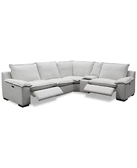 Borsi 5-Pc. Sectional with Power Recliners & 1 Console